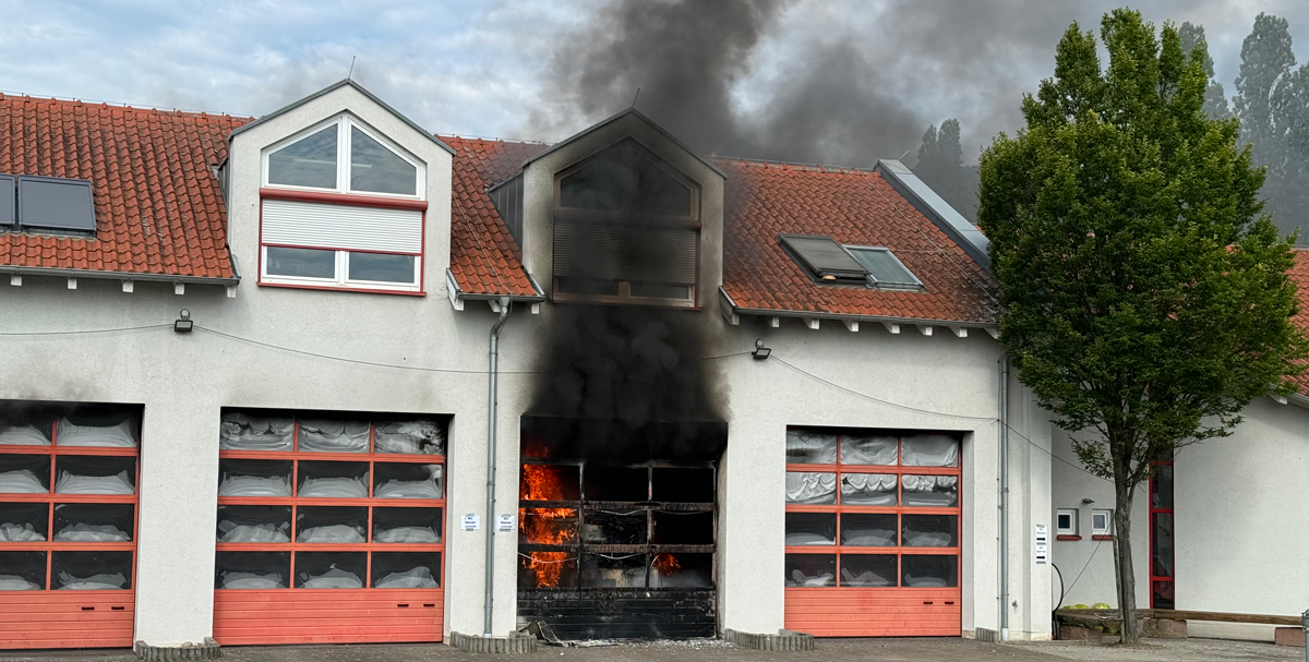 Nach dem Brand im Feuerwehrstützpunkt Neustadt-Süd